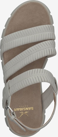 SANSIBAR Sandalen met riem in Grijs