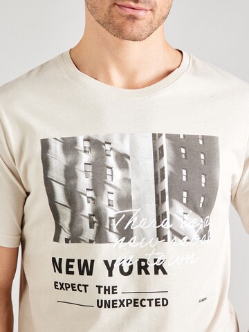 JJ Rebel - Camisa 'JREBTHEO' em bege