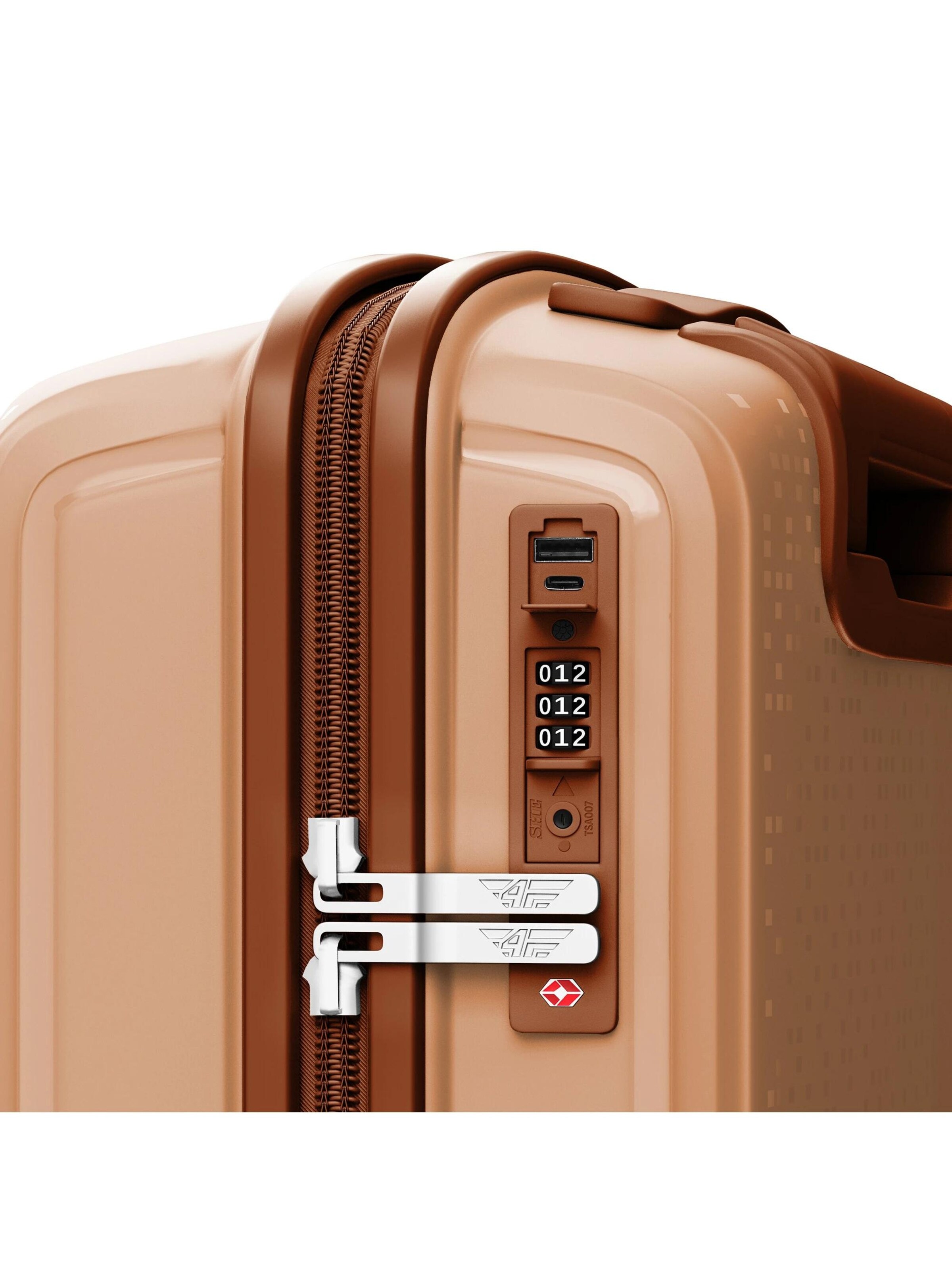 4FLY Suitcase Set 'Pixel' in Brown