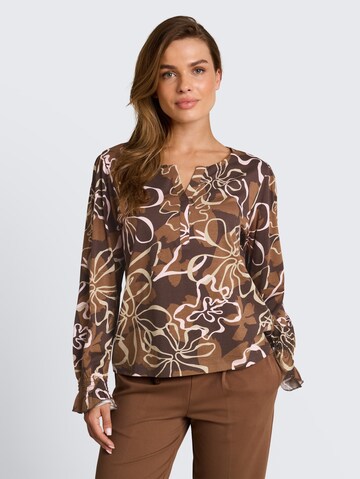 TOM TAILOR Bluse in Braun