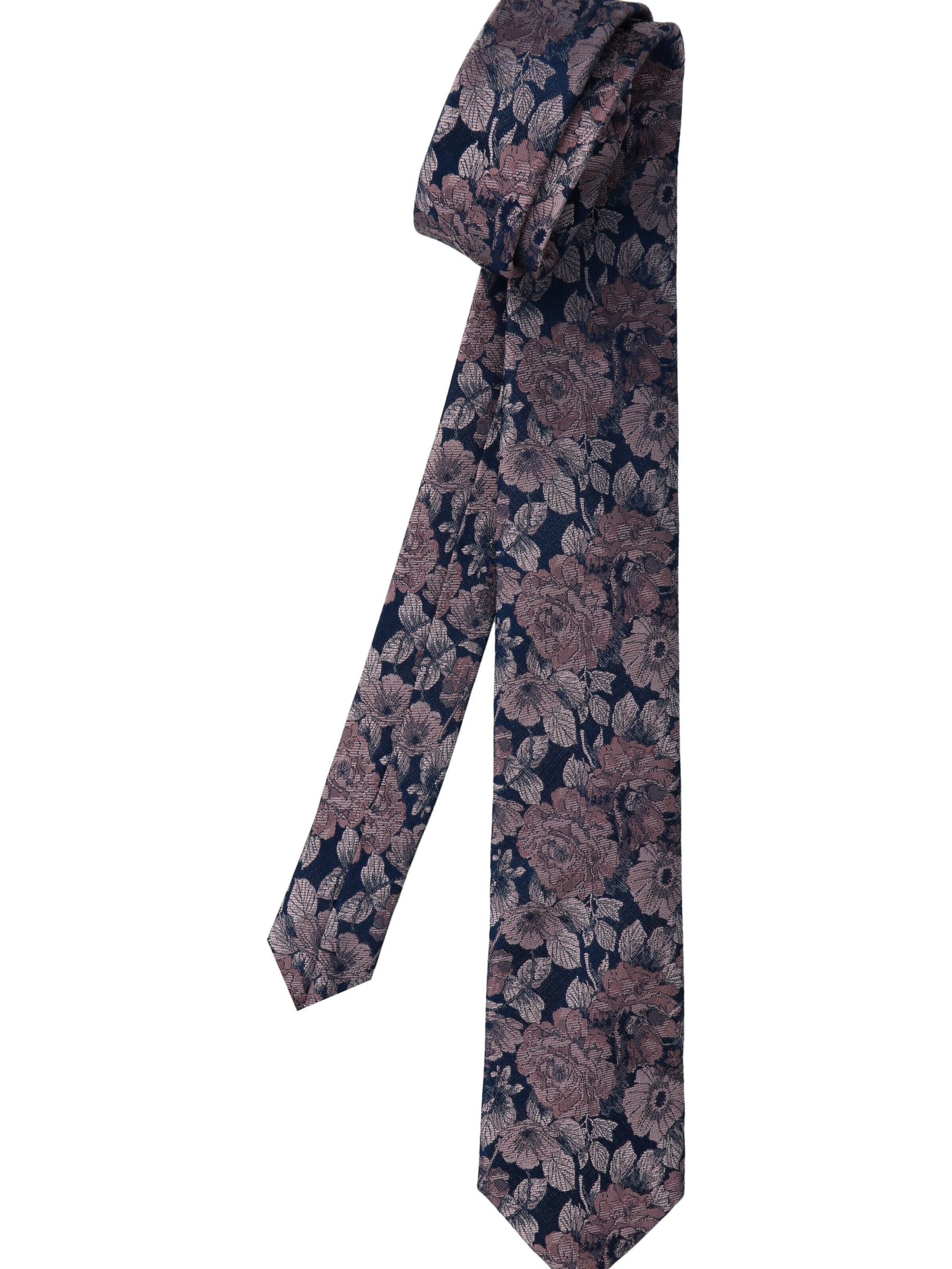 WILLEN Tie 'Millefleur Marine' in Pink