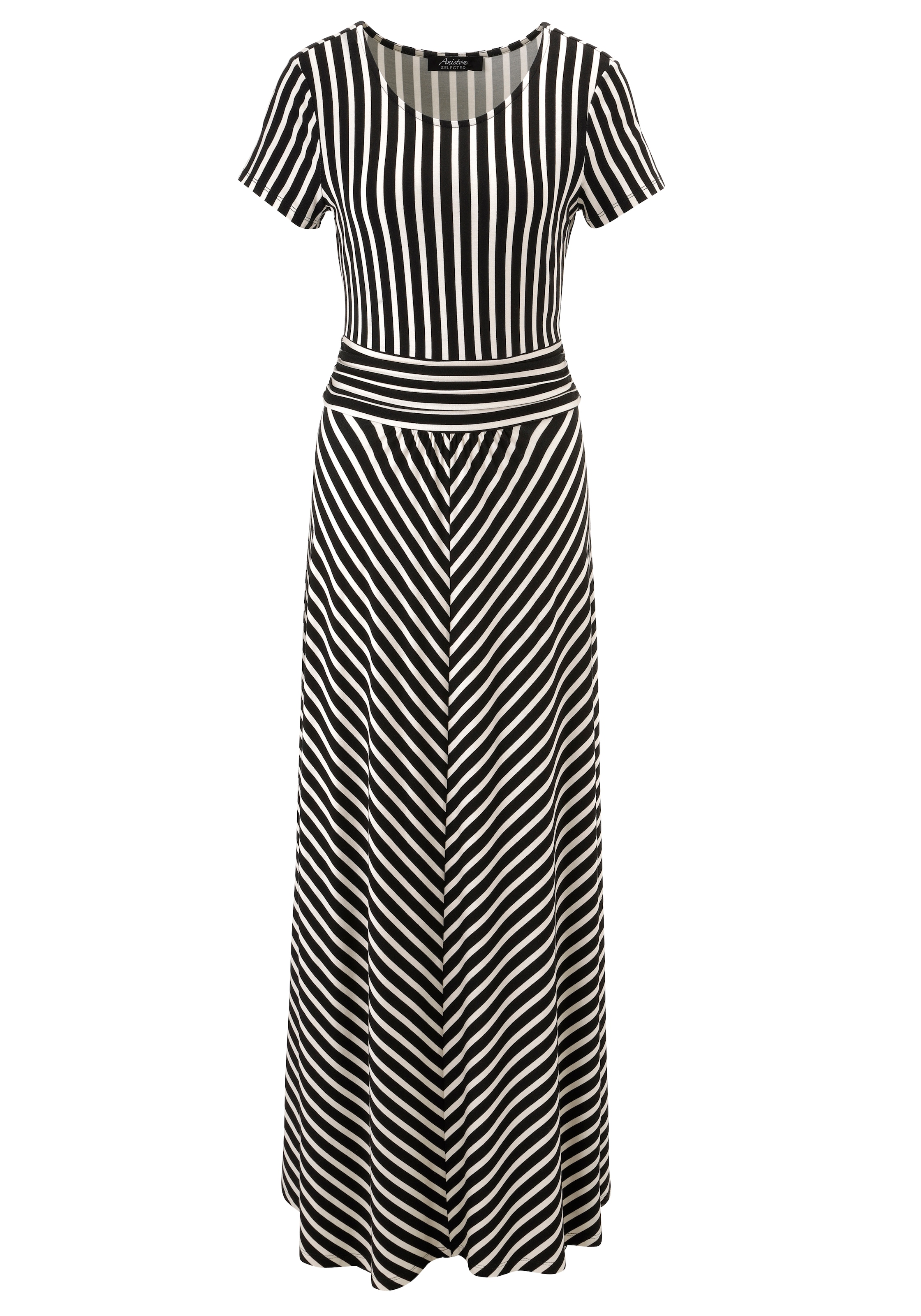 Aniston SELECTED Sommerkleid in Schwarz: Vorderseite