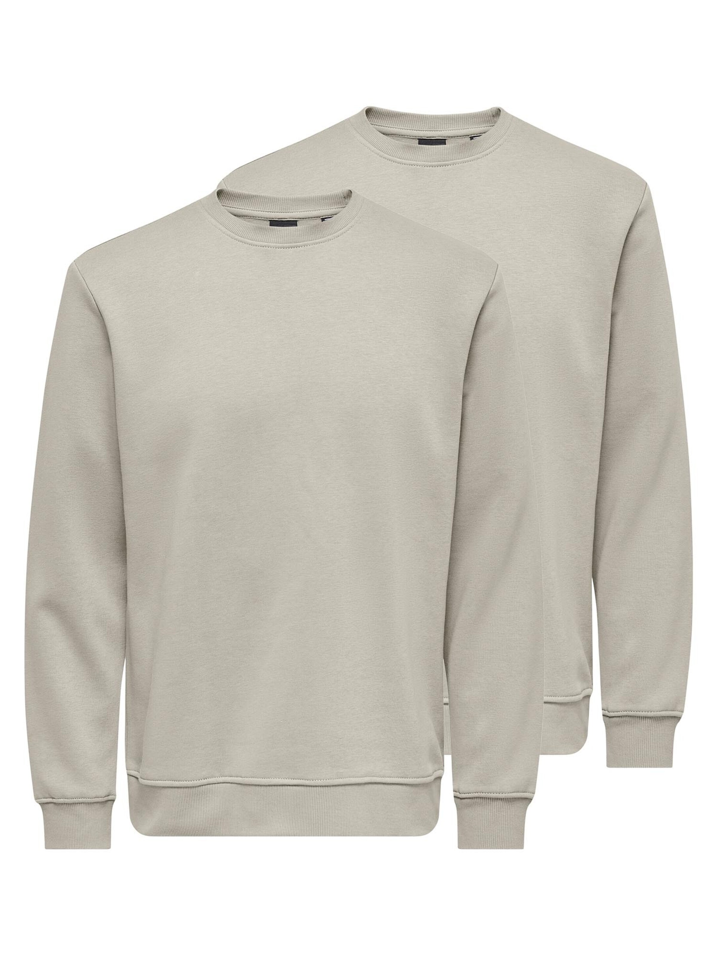 Only & Sons Sweatshirt 'Connor'‌‌‌‌‌‌‌‌ in Grau: Vorderseite