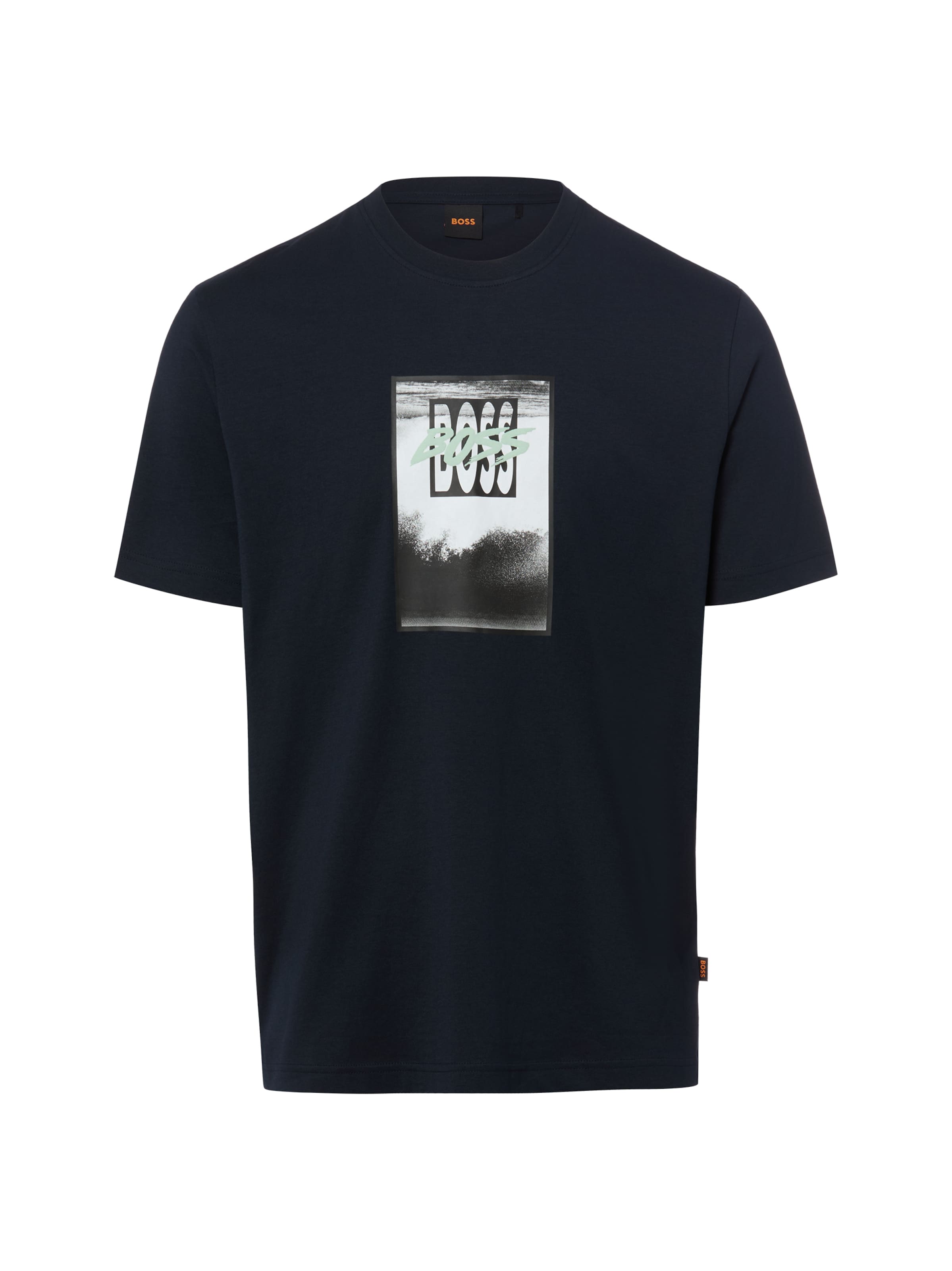 BOSS T-Shirt ' Dj ' in Blau: Vorderseite