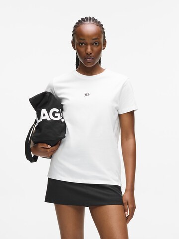 Karl Lagerfeld Shirt 'AUTOGRAPH' in Wit: voorkant
