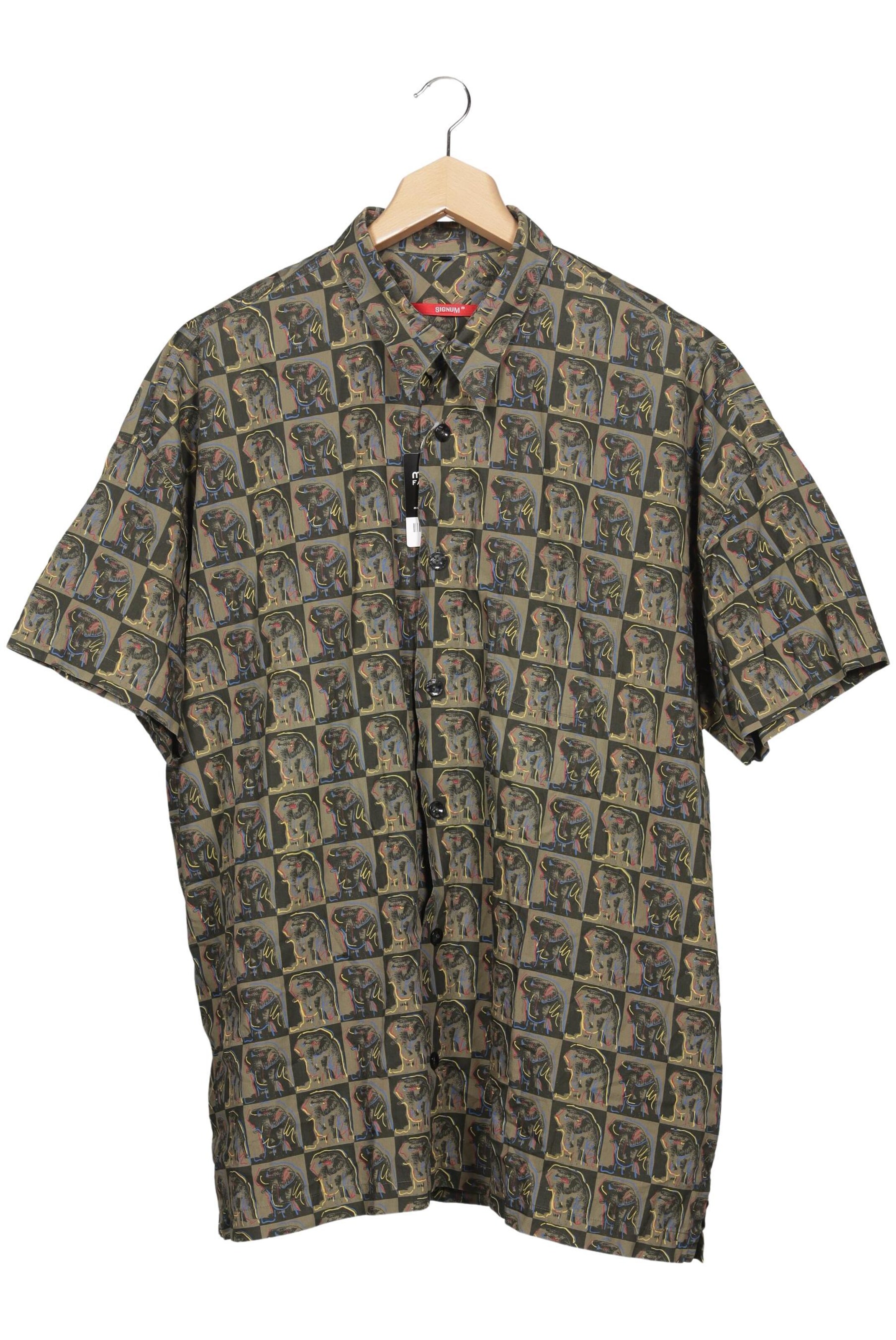 SIGNUM Button Up Shirt in 4XL in Mixed colors: front