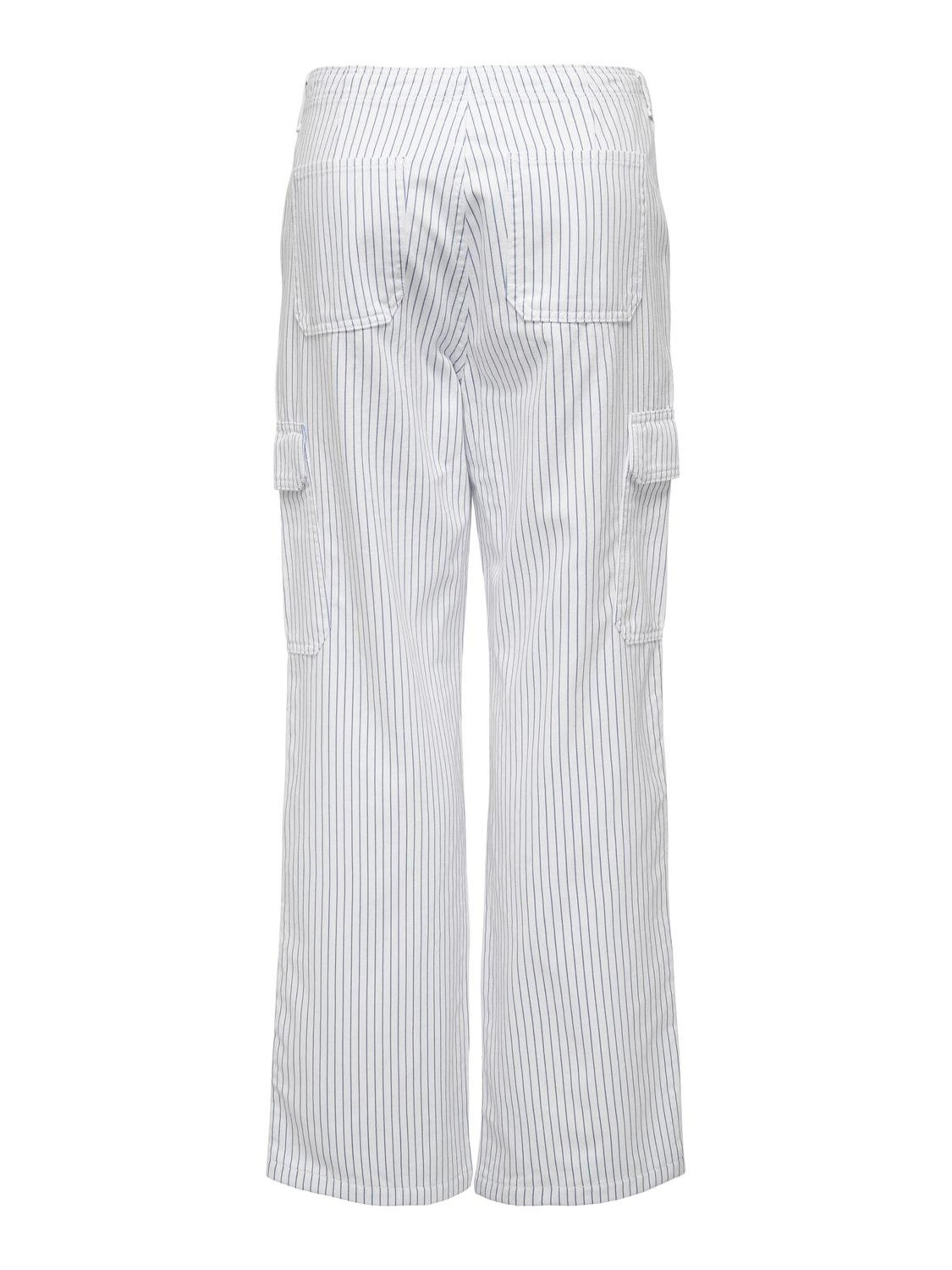 ONLY Loosefit Cargobukser i hvid