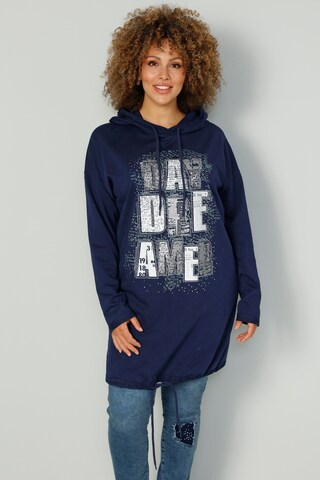 MIAMODA Sweatshirt in Blauw: voorkant