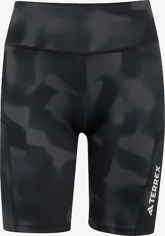 Skinny Pantalon outdoor 'Multi' ADIDAS TERREX en noir : devant