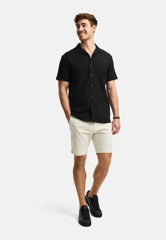 INDICODE JEANS Regular Fit Hemd 'Cosby' in Schwarz