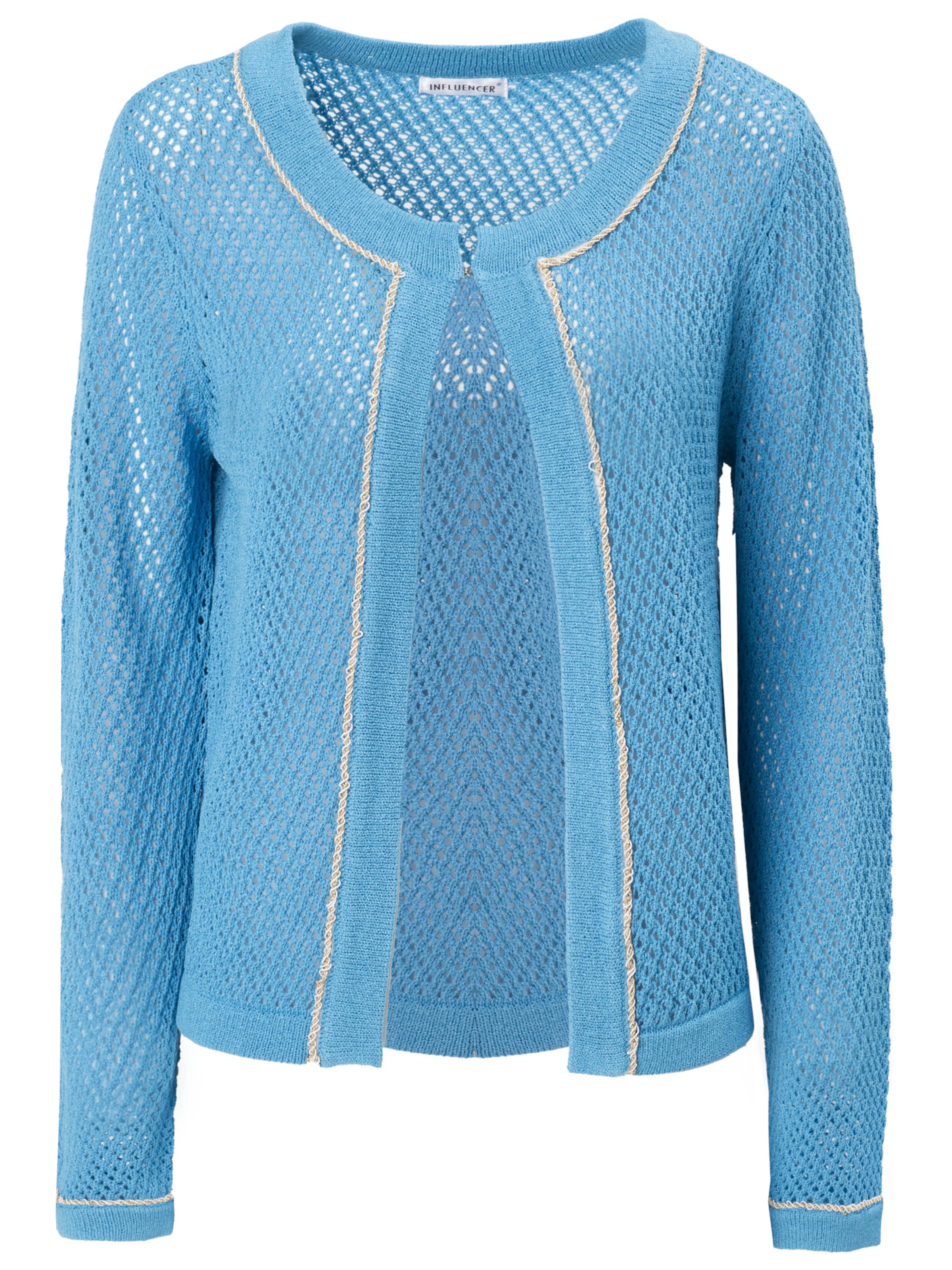 Influencer Pletena jopa ' Hole ' | modra barva: sprednja stran