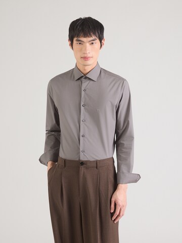 Michael Kors - Slim Fit Camisa em cinzento: frente