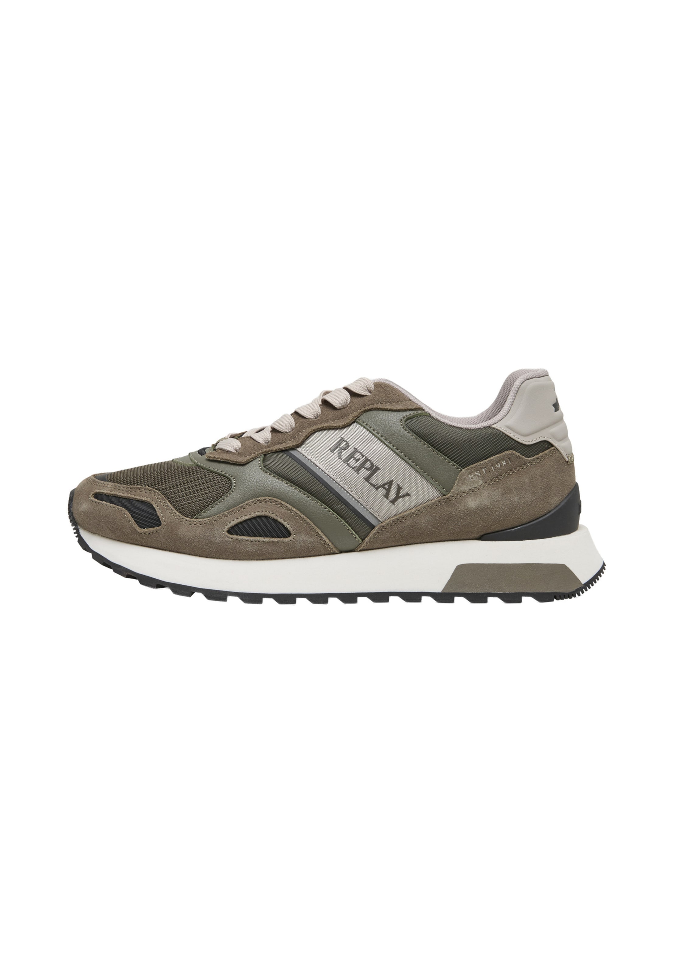 REPLAY Sneakers laag 'Bullet Union' in Groen: voorkant