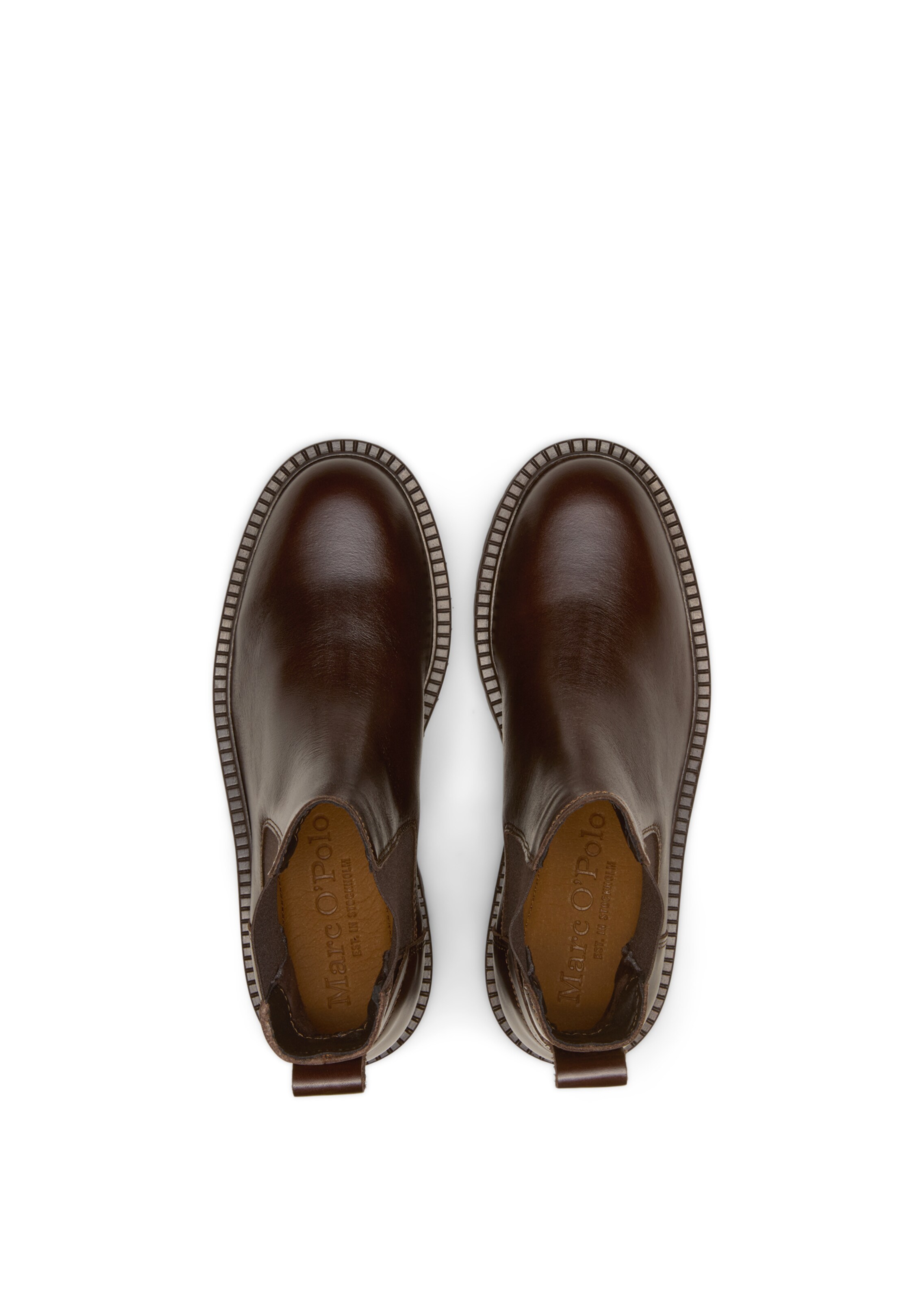 Marc O'Polo Chelsea-Boot Model Phia ' aus edlem Rindleder ' in Braun