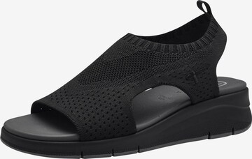 TAMARIS Sandals in Black: front