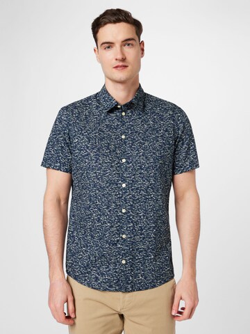 Casual Friday Regular fit Button Up Shirt 'Anton' in Blue: front