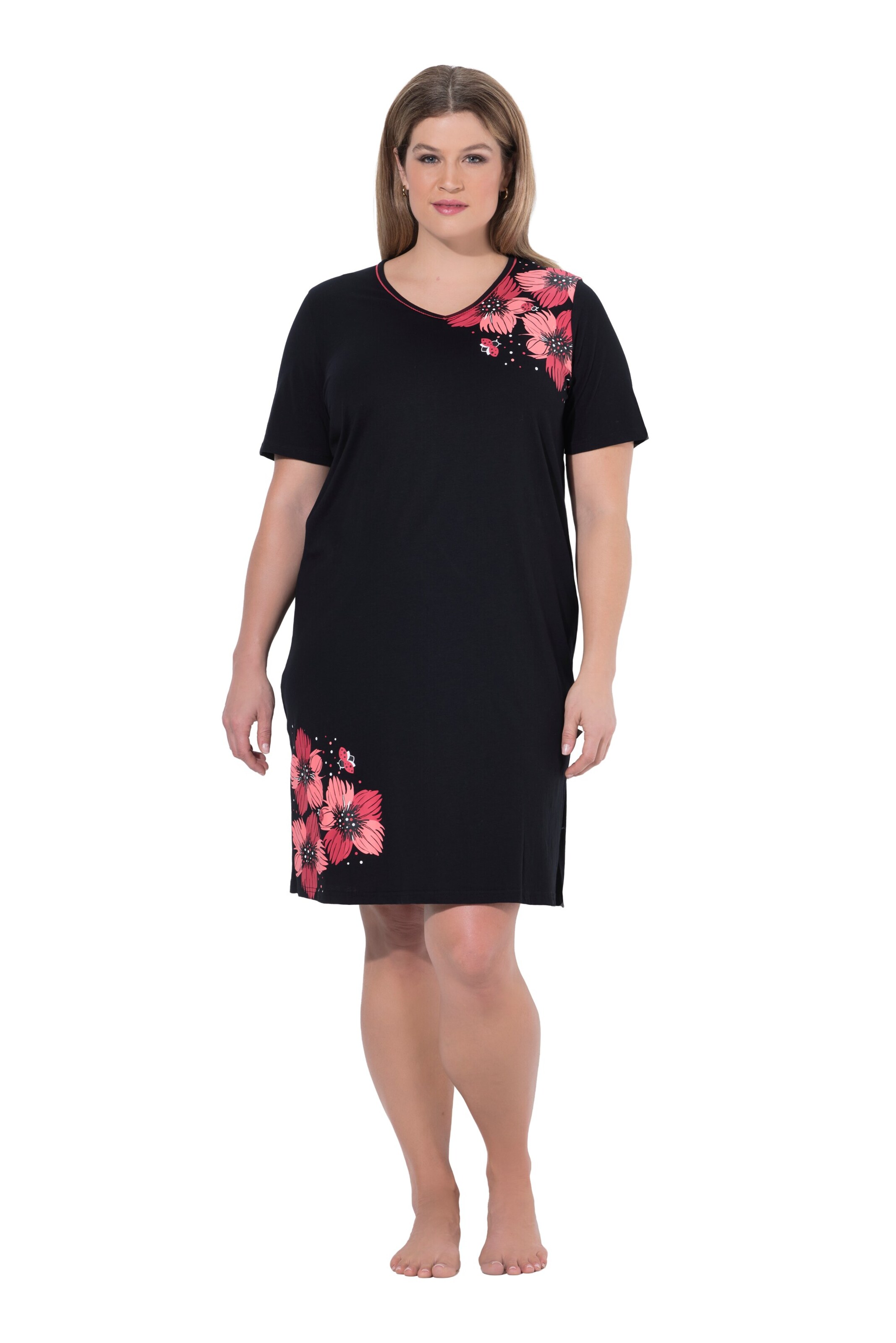 Ulla Popken Nightgown in Pink: front