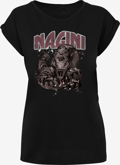 F4NT4STIC T-Shirt 'Harry Potter Nagini Splats' in mokka / anthrazit / rotviolett / schwarz, Produktansicht