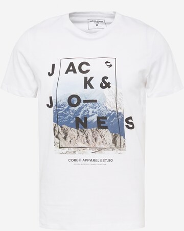 JACK & JONES Tričko 'Booster' – bílá: přední strana