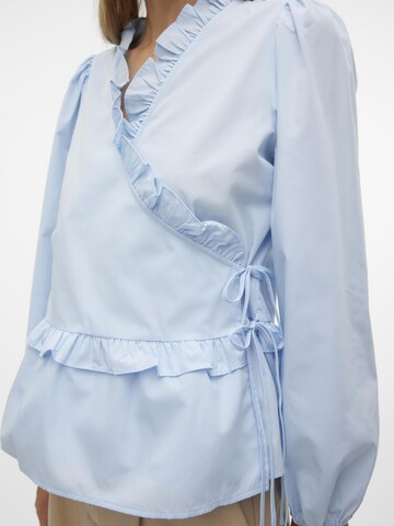 VERO MODA Blouse 'MAYA' in Blauw