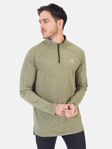 Spyder - Camiseta deportiva en verde: frente