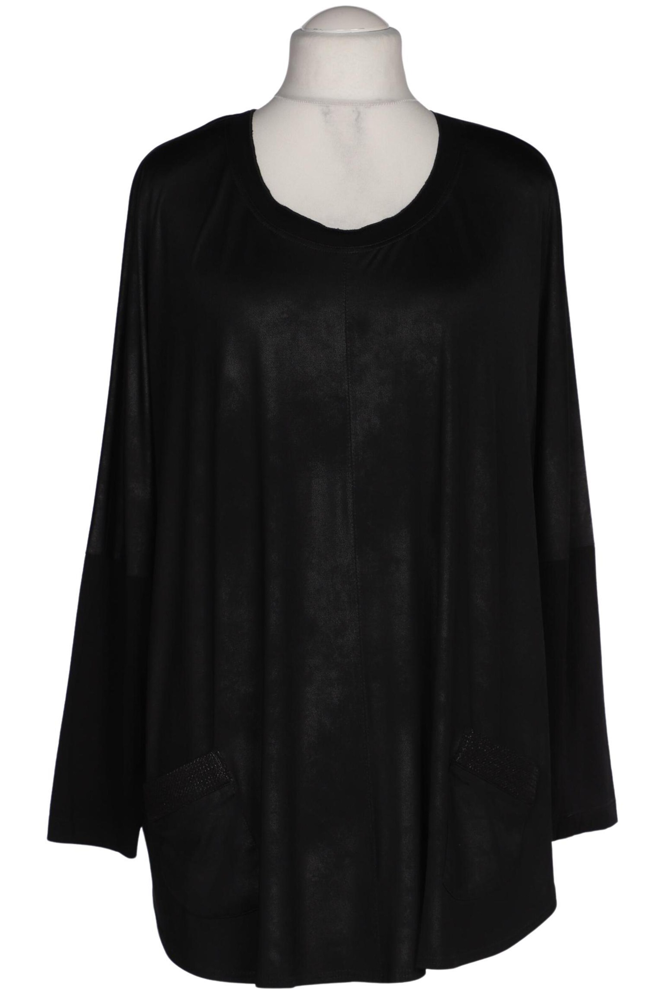 Sempre Piu Langarmshirt 7XL in Schwarz: Vorderseite