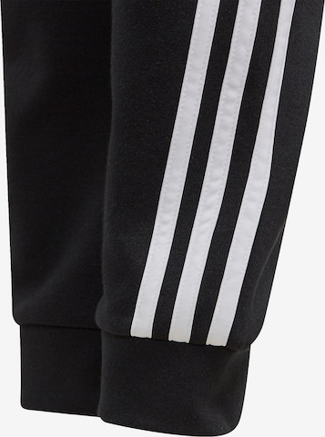 ADIDAS SPORTSWEAR Tapered Workout Pants '3-Stripes Tapered ' in Black