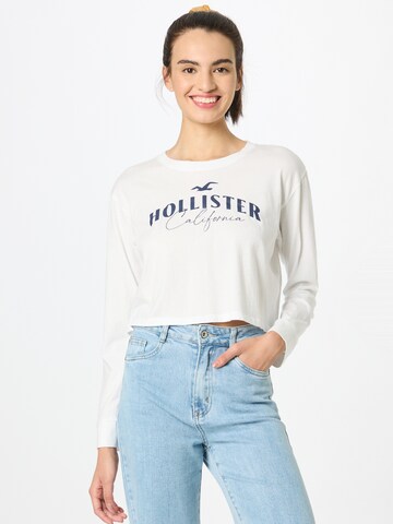 T-shirt HOLLISTER en blanc : devant