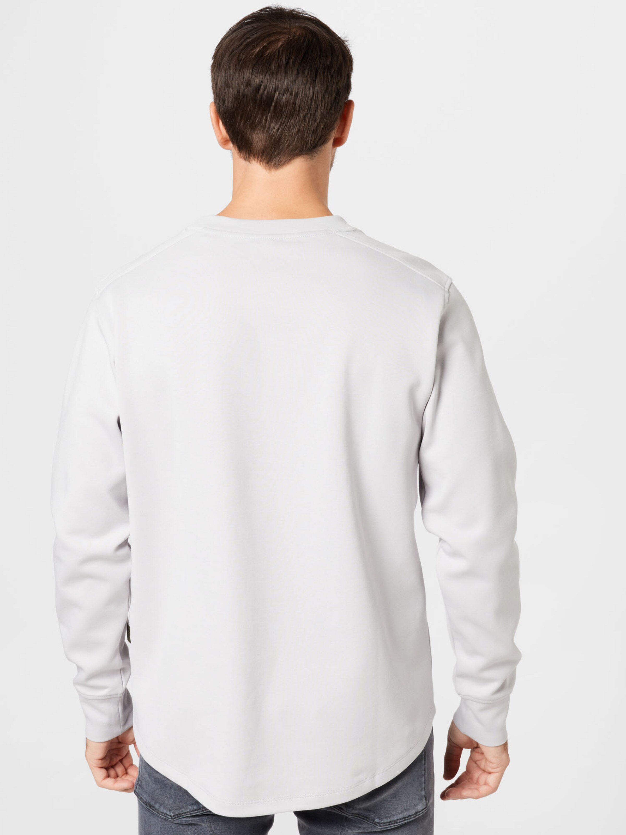 Männer Sweat G-Star RAW Sweatshirt 'Lash' in Hellgrau - MJ63373 Männer Sweat G-Star RAW Sweatshirt 'Lash' in Hellgrau - MJ63373