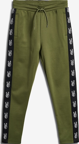 SOMETIME SOON Tapered Hose in Grün: Vorderseite