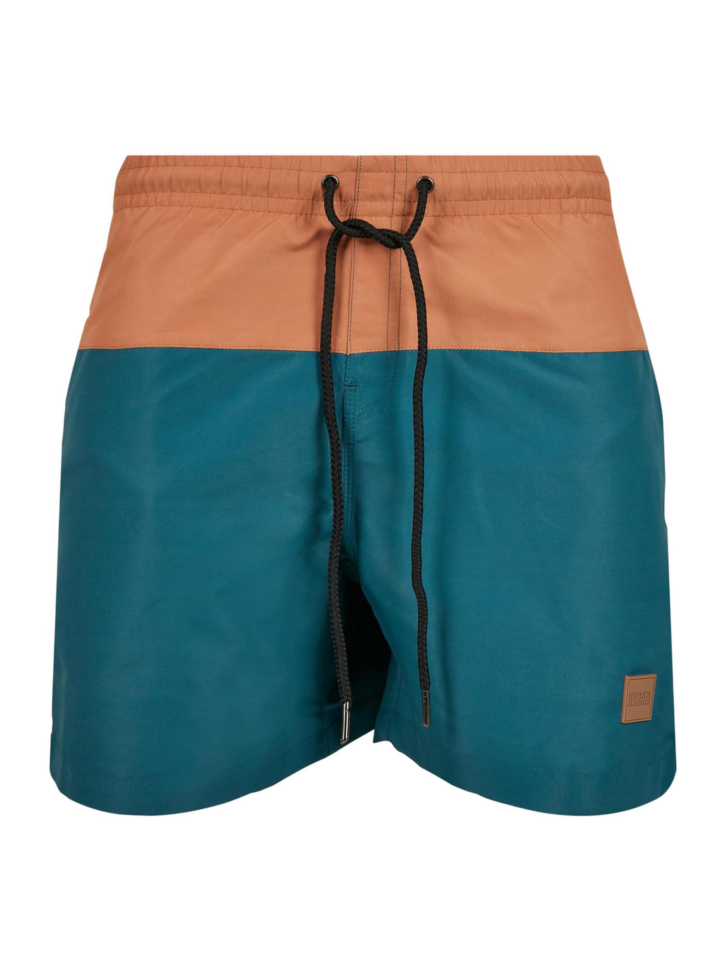 Urban Classics Plavecké šortky – modrá: přední strana