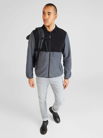 JACK & JONES Fleecová mikina 'FIRE' – modrá