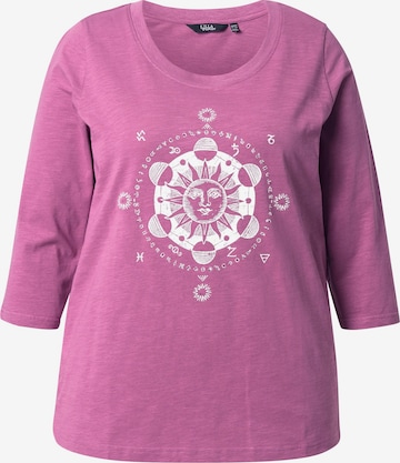 T-shirt Ulla Popken en rose : devant