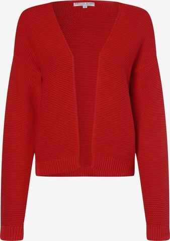 Marie Lund Knit Cardigan in Red: front