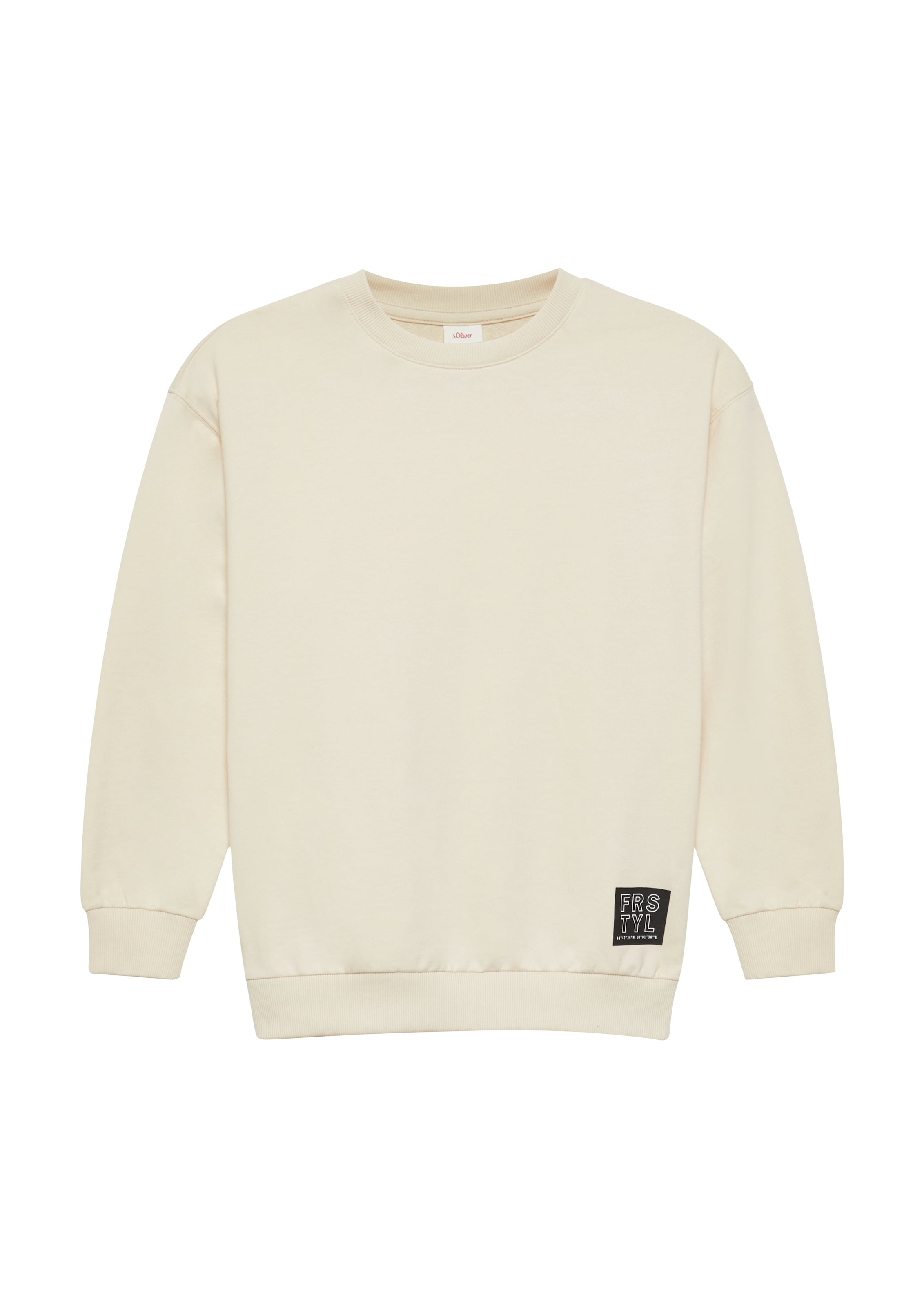 s.Oliver Sweatshirt in Beige: Vorderseite