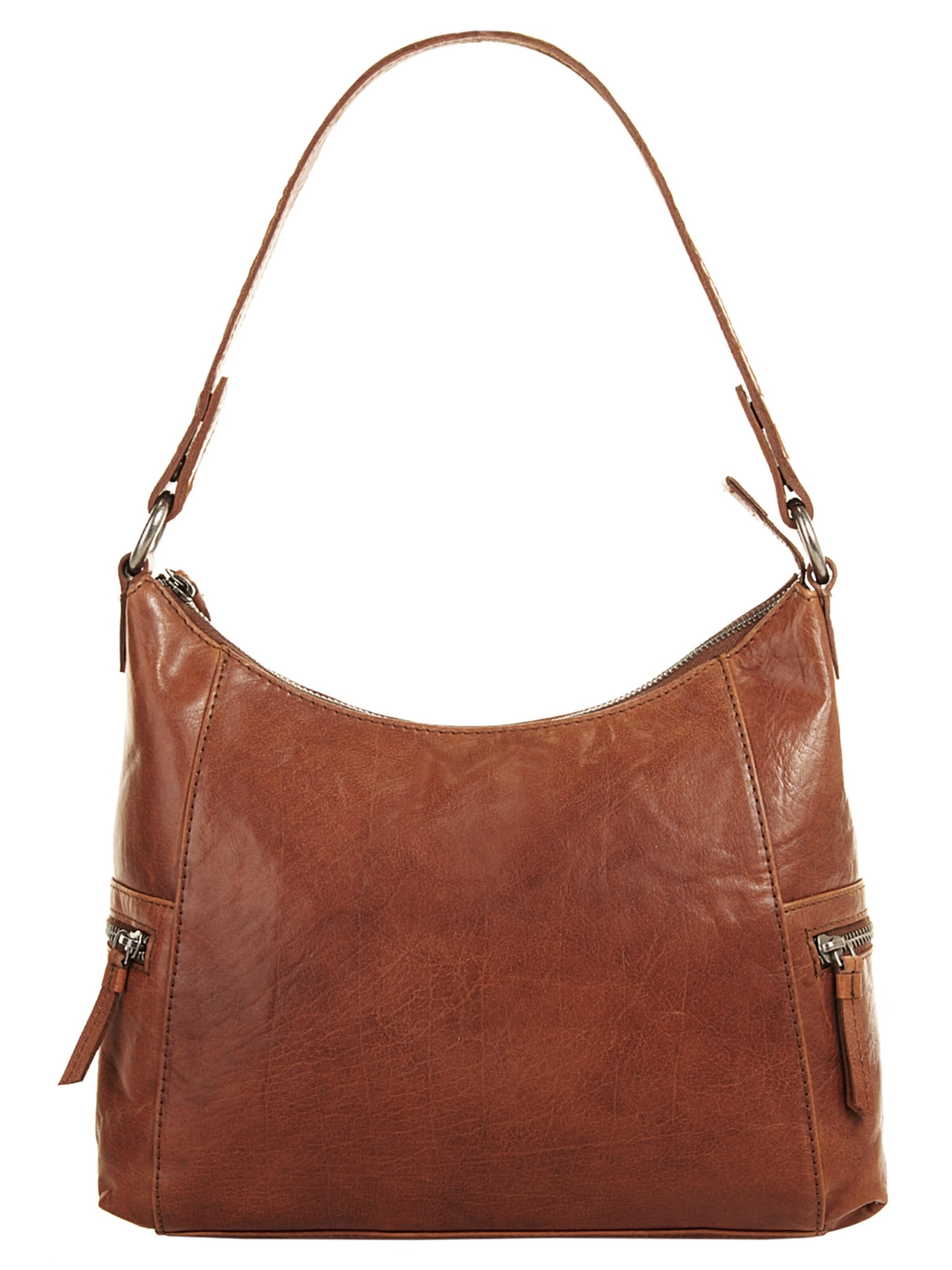 Spikes & Sparrow - Bolso de hombro en marrón: frente