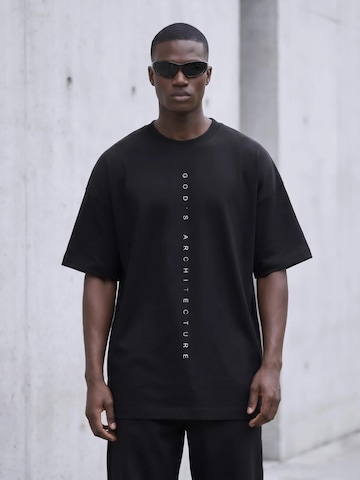 QWX2 - Camiseta 'GOD'S ARCHITECTURE' en negro