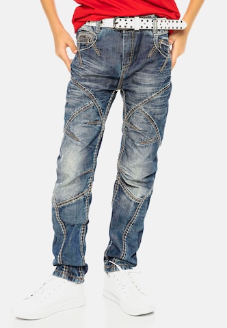 CIPO & BAXX Regular Jeans in Blauw: voorkant