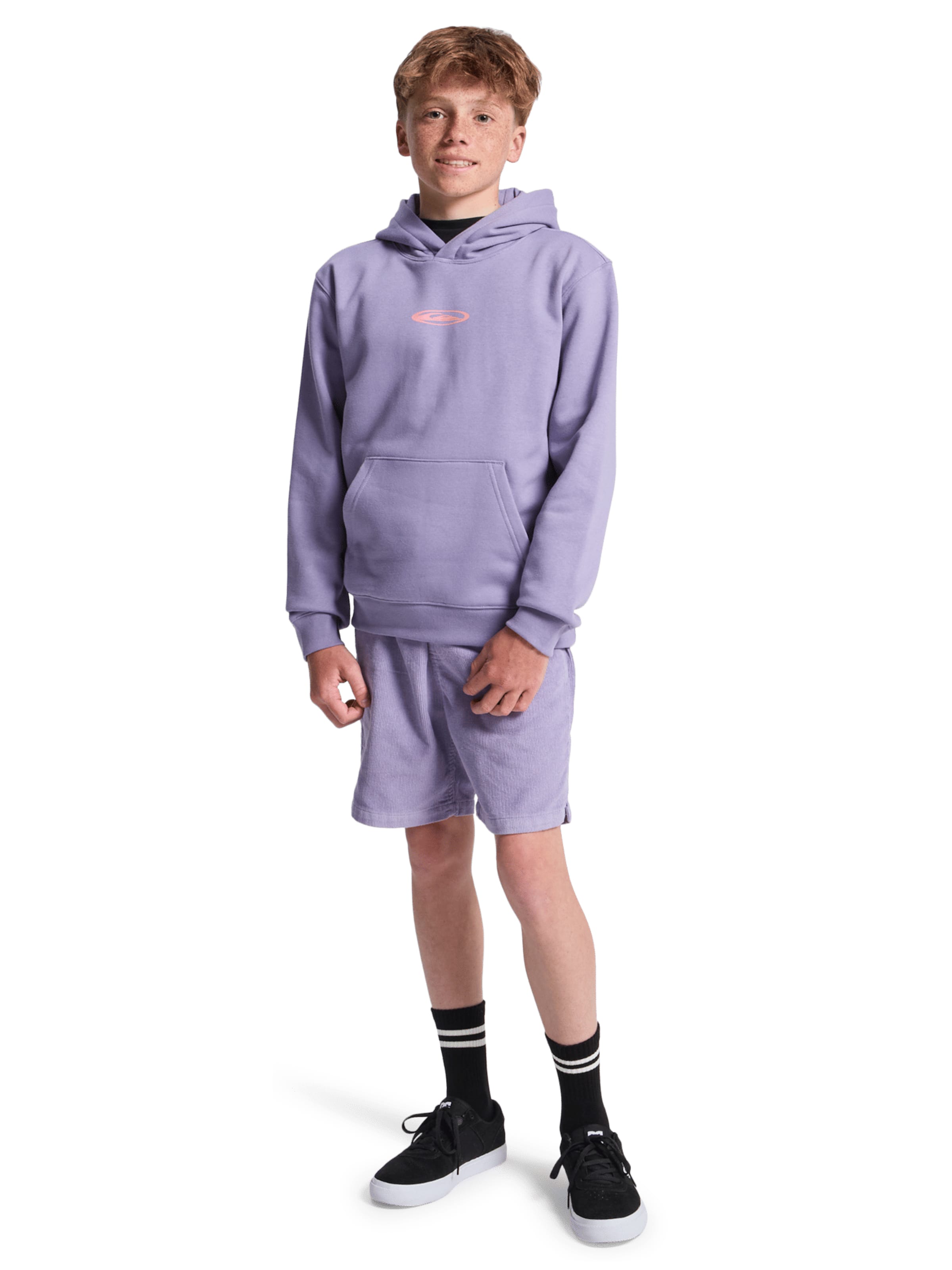 QUIKSILVER Fleecesweatshirt 'Quik Globe' in Lila
