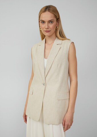 s.Oliver BLACK LABEL Bodywarmer in Beige: voorkant