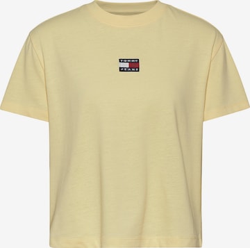 Tommy Jeans Shirt in Yellow: front