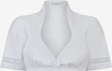 Blouse folklorique 'Leona' STOCKERPOINT en blanc : devant