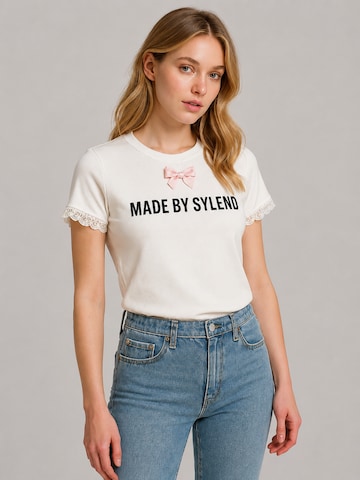 SYLEND Top 'MADE BY SYLEND'‌‌‌‌‌‌‌‌‌‌ in Weiß