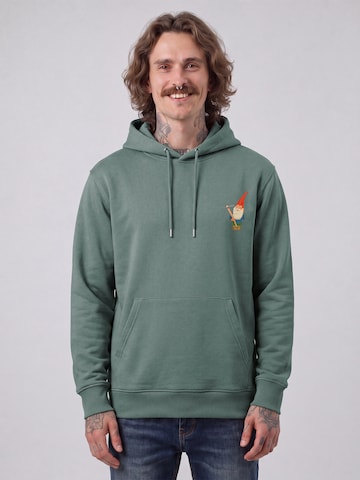 Sweat-shirt 'Gartenzwerg' Watapparel en vert : devant