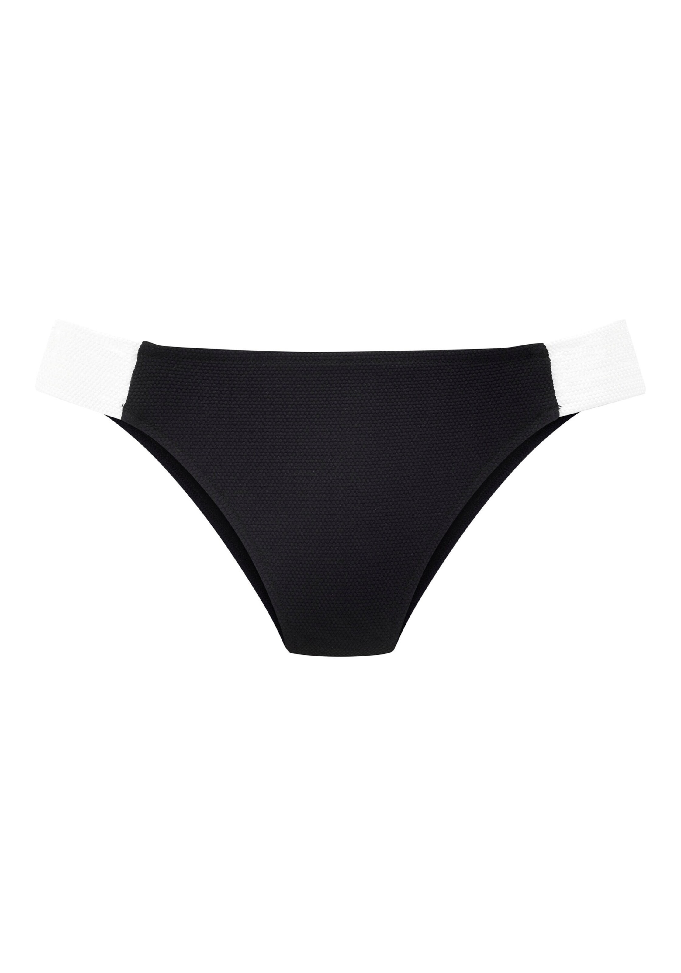 LASCANA Bikinihose in XS in schwarz / weiß, Produktansicht