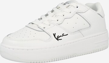 Sneaker bassa di Karl Kani in bianco: frontale