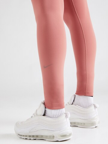 NIKE - Skinny Pantalón deportivo 'ONE' en rosa