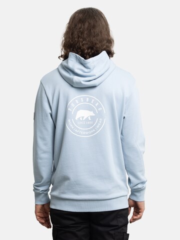FORSBERG Sweatshirt 'Hoodie mit Logo auf Brust und Rücken' in Blue