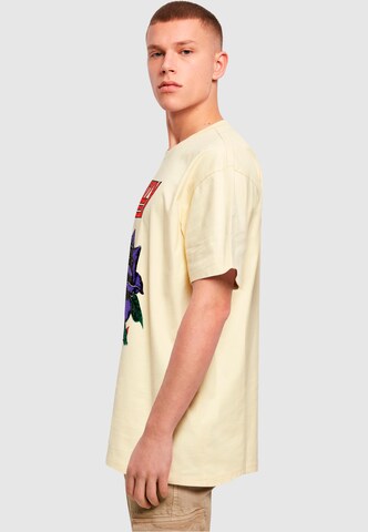 Merchcode Shirt 'Thin Lizzy - Rose' in Beige