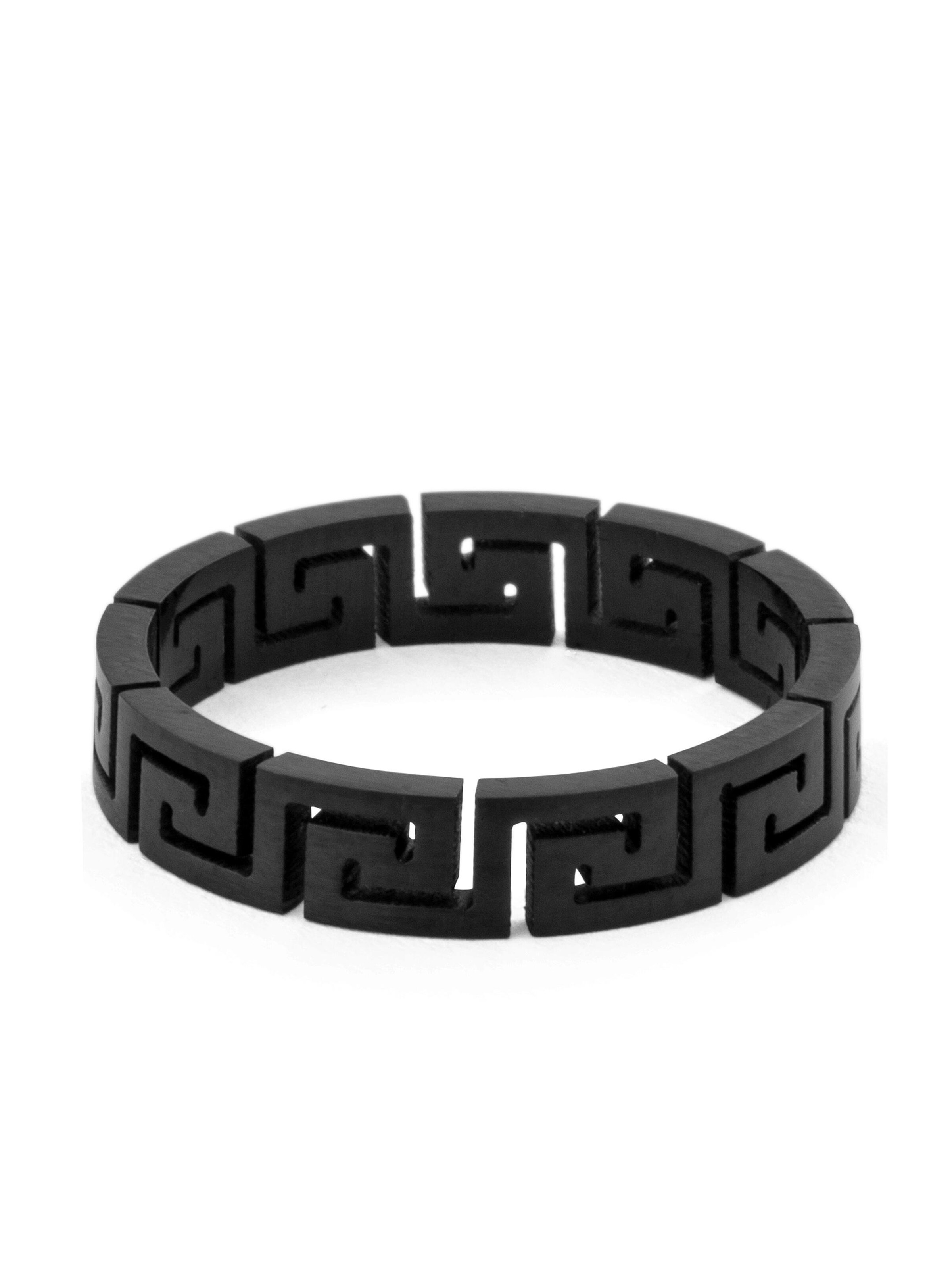 Akitsune Ring 'Argius' in Black: front